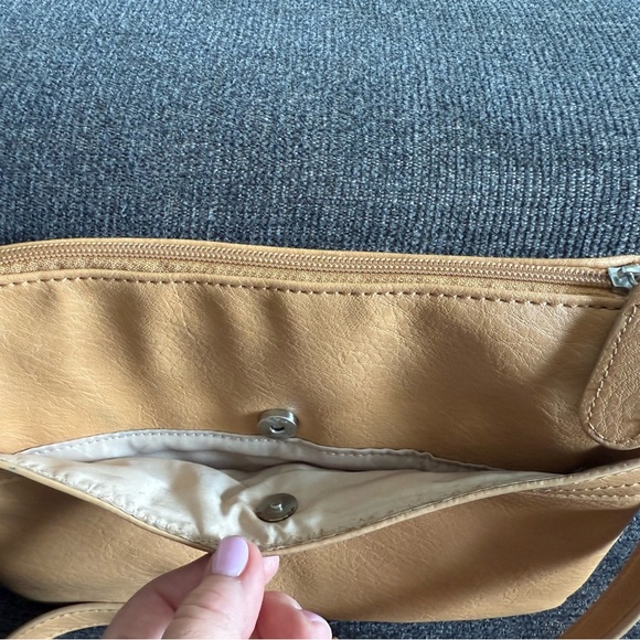 Tignanello Tan and Black Crossbody with White Accent - Picture 5 of 8